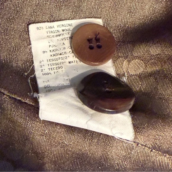 Armani Collezioni - Plaid Virgin Wool Cashmere Blend Jacket Blazer - Size 4 -EUC - Picture 7 of 15